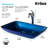 Glass Rectangular Vessel Bathroom Sink with Faucet-35841305-35982050