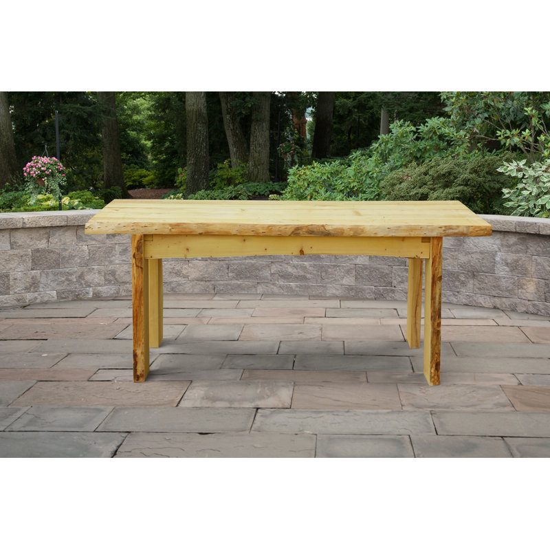 Table de salle à manger en bois Raphael, Teinture naturelle, H 30 po x L 70 po x l 28 po