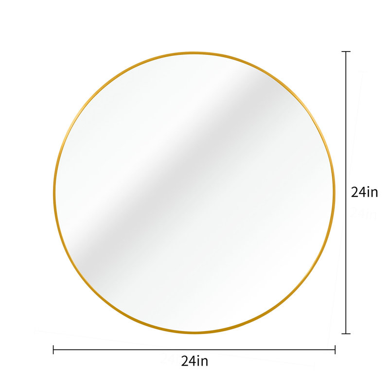 Miroir de salle de bain 24 po., Doré
