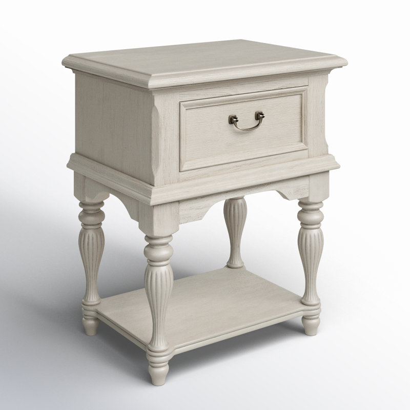 Nestor 4 Leg 1 Drawer - Antique White