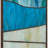 36"H Oversized Geometric Stained Glass Window Panel
