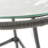 Outdoor Glass Top Faux Rattan Side Table,Tempered Glass Top End Table For Balcony Porch Deck-267088657