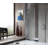 Passion 24" W x 70" H Hinged Frameless Shower Door with Tsunami Guard-50266324