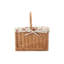 Lebeau Butcher Shopping Wicker Basket with Lining