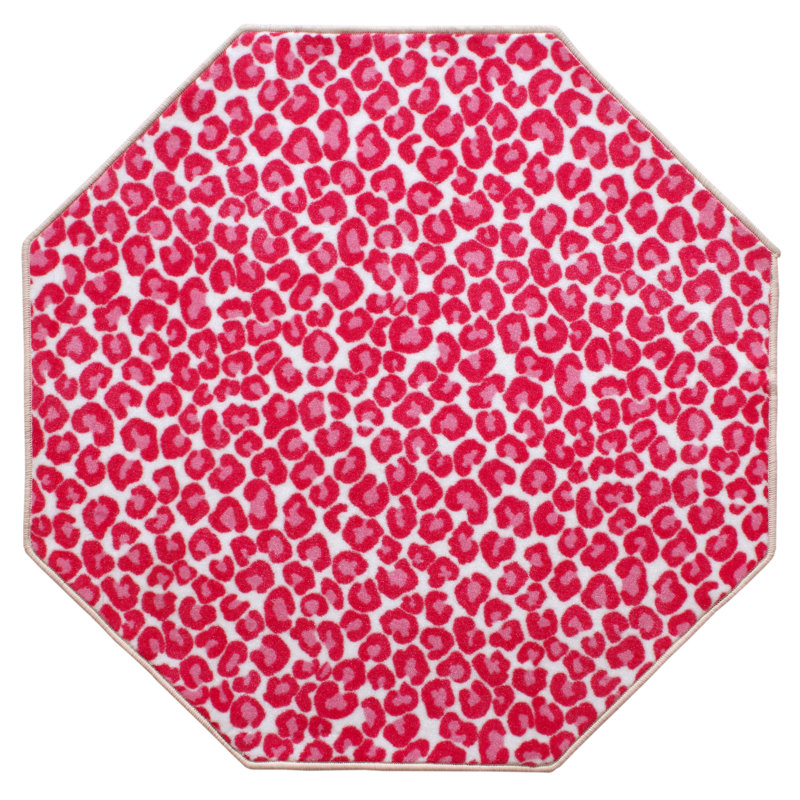 Tapis imprimé animal - guépard suspendu, Octogone 11 pi