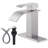 Centerset Single-handle Bathroom Faucet with Drain Assembly-82612561