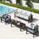 Alturas Standalone Product 73" Wide Outdoor Reversible Patio Sofa with Cushions