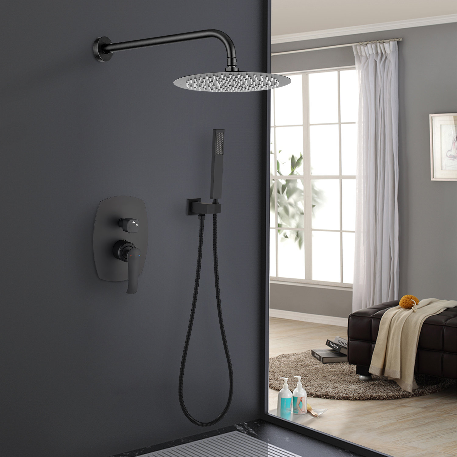 PROOX Complete Shower System with Rough inValve Wayfair