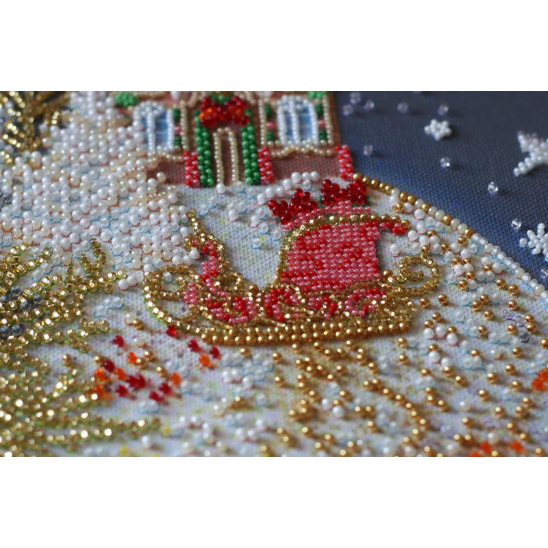Abris Art Bead Embroidery Kit - Christmas tale