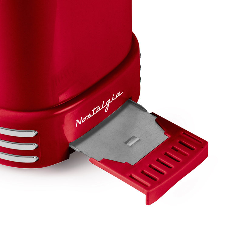 Nostalgia Retro Wide 2-Slice Toaster, Red