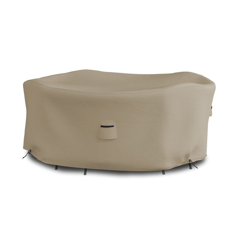 Waterproof Outdoor Round Patio Table Cover,1 Year Warranty, 23" H x 70" W x 1" D