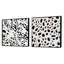 Cobee - Ensemble de 2 collages carrés abstraits-101862417-101862421