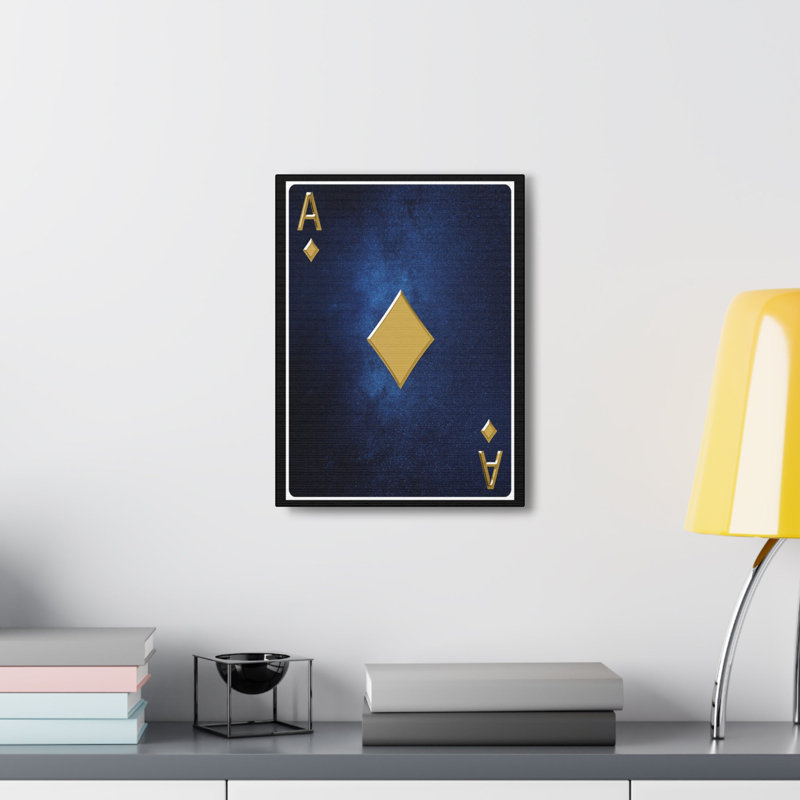 Art mural sur toile Ace Of Diamonds Space, H 20 po x l 20 po