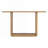 Wood Console Table with Curved Corners ,Shelf-205550722