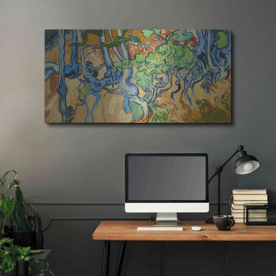 Tree Roots' by Vincent Van Gogh, Metal Wall Art
