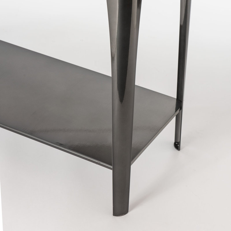 Cove Marble Top Console Table, Ink