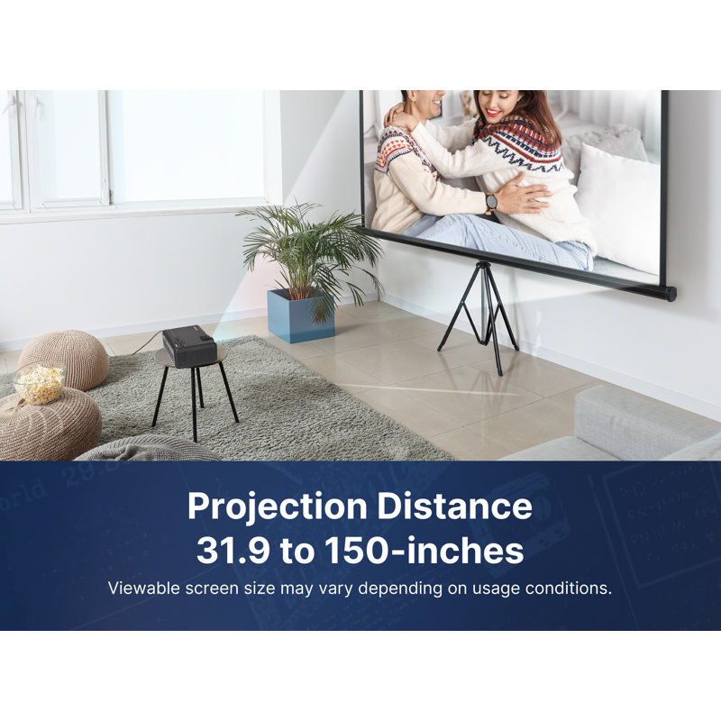 150" Home Theater Portable LCD Projector 
