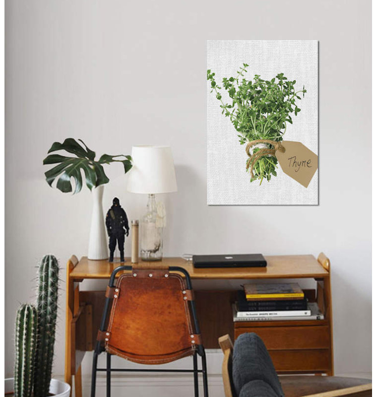 «Thyme», impression sur toile, H 26 po x l 18 po x P 1,5 po, Toile tendue, Pas de tapis
