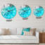 Waves Epoxy ResIn Art III - Horloge murale moderne-59914459