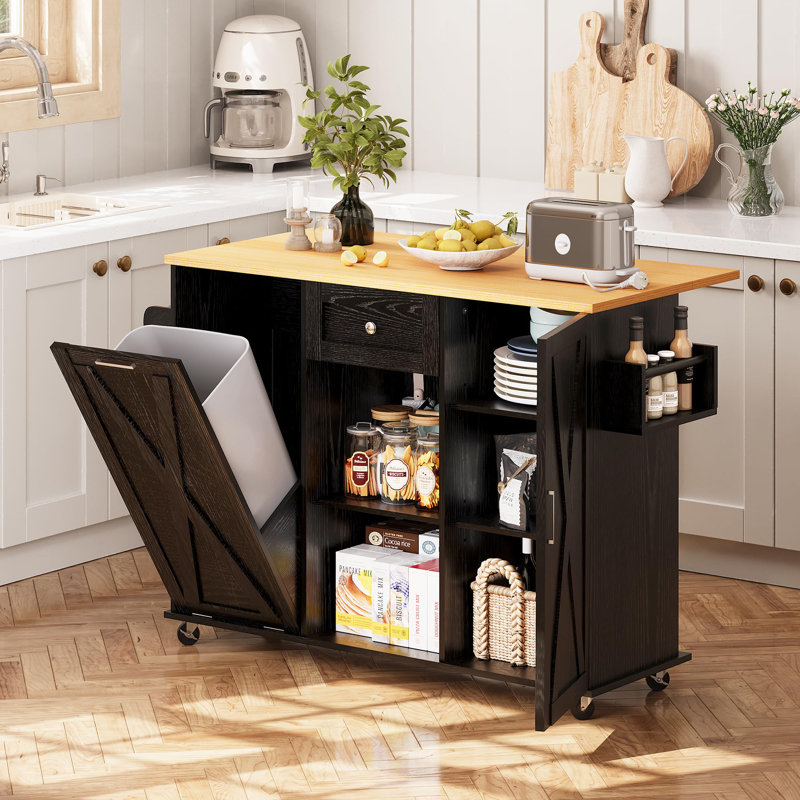 Kitchen Island, Black