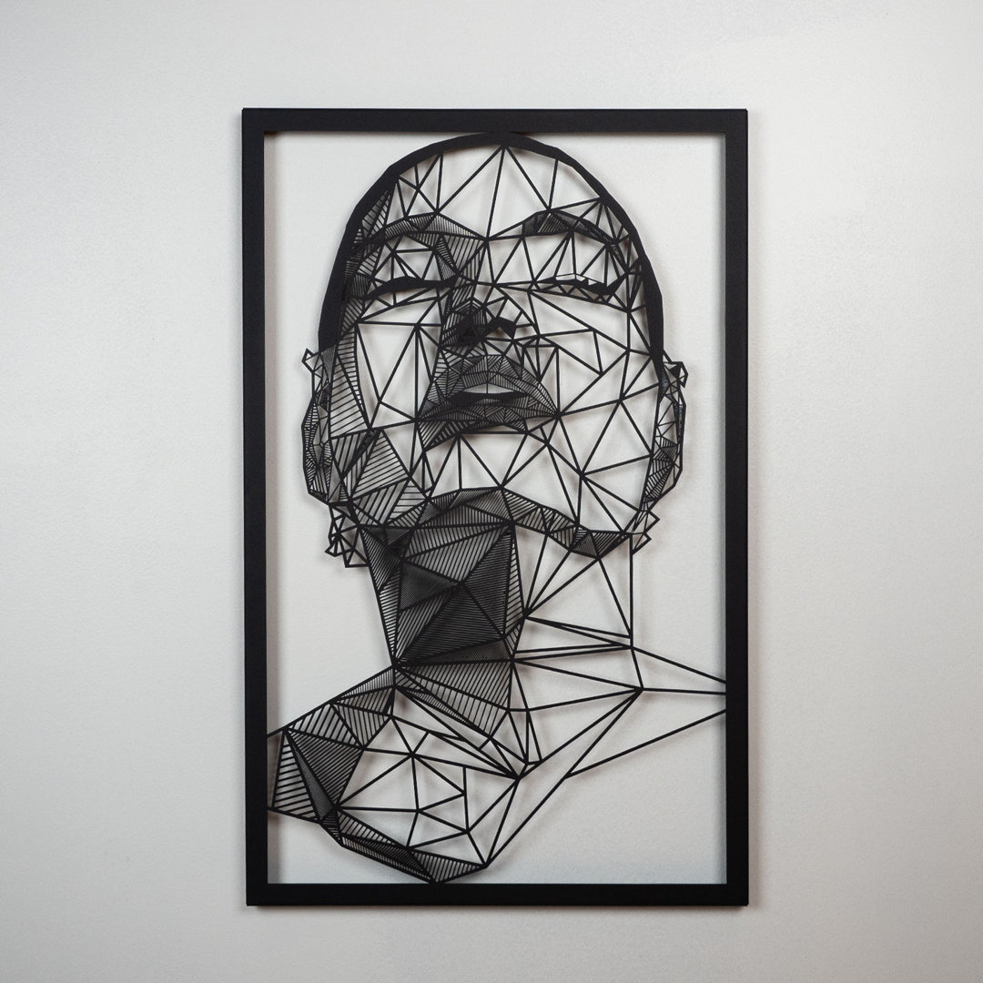 Abstract Face Metal Wall Art ARTEPERA