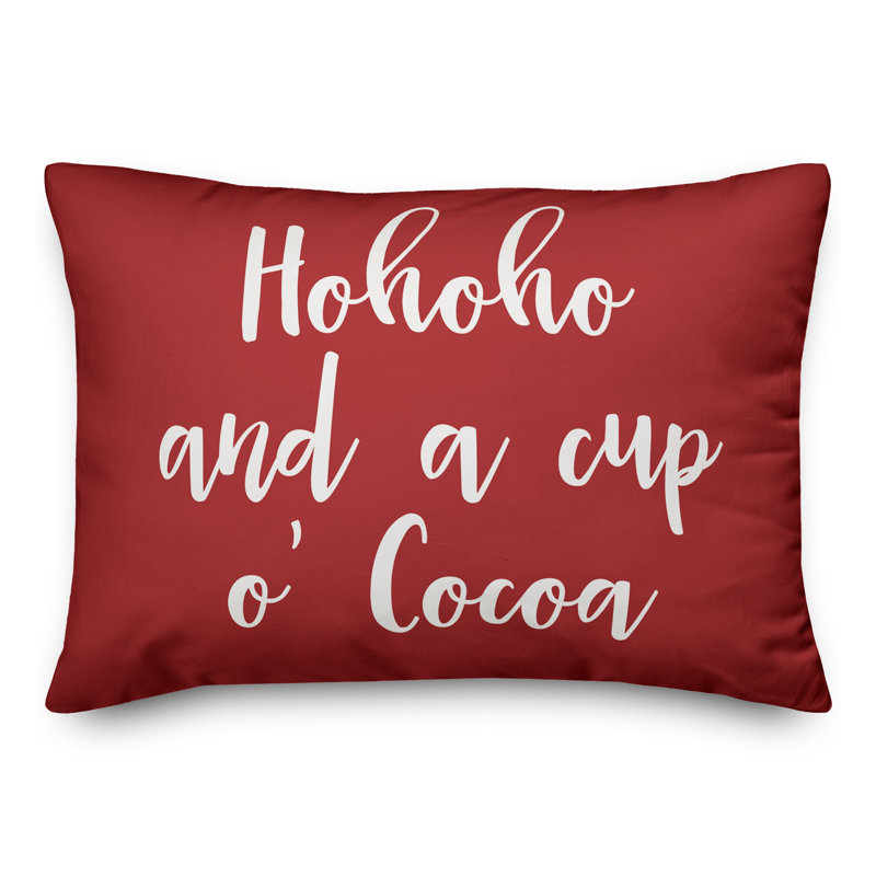  Coussin Hohoho and a Cup O 'Cocoa, Rouge