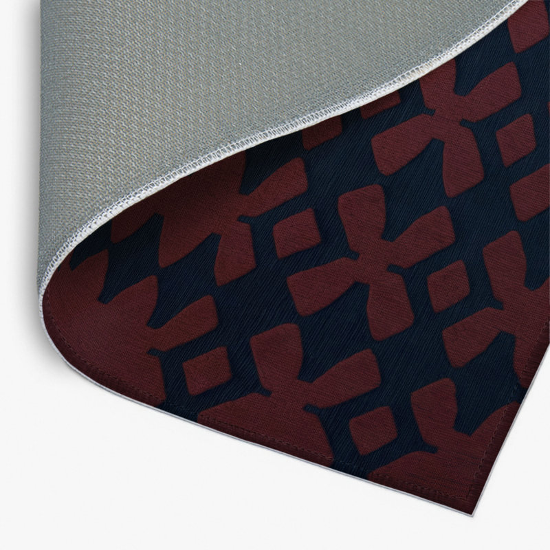 Tapis gris intérieur et extérieur Trellis, Rectangle 4pi x 6 pi