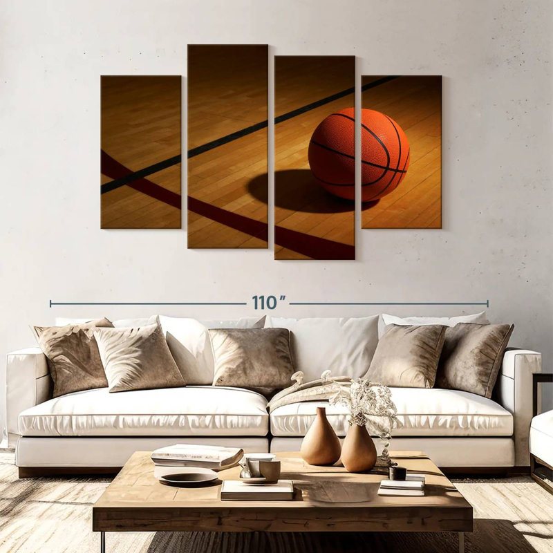 Ballon de basketball Sireci, H 54 po x l 84 po