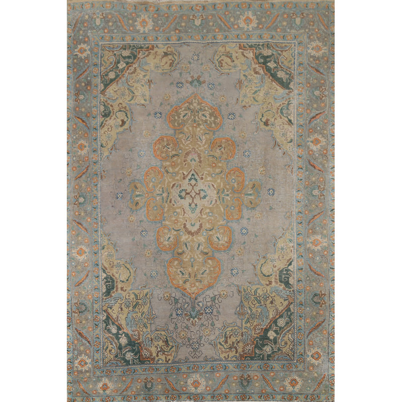 Tapis traditionnel géométrique rétro 8 x 11
