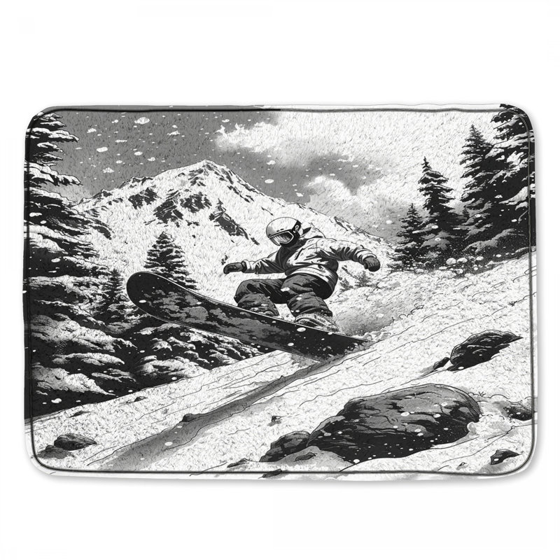 Tapis de bain Snowboard Sports, L 24 po x L 17 po