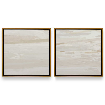 32" x 32" Soothing Sahara, Set of 2 Print on Canvas