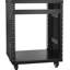 12U Recording Rack 500 Lbs Capacity, Open - Frame With Extra Storage, Made Of Q235 Carbon Steel, Lockable Caster Wheels, Good For Classrooms Network Stereo Back Design Wiring, Top Shelf, Ideal