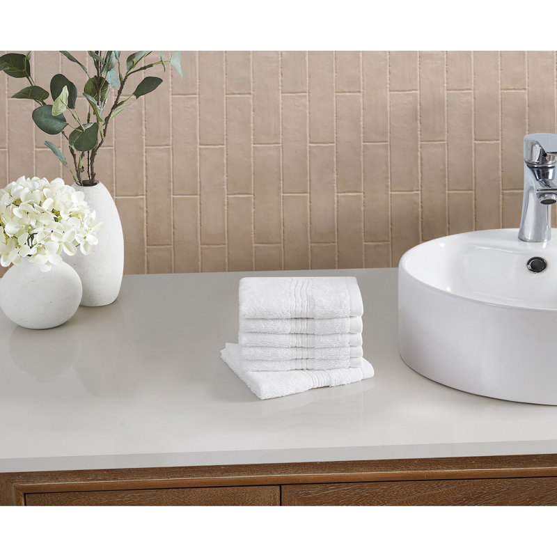 Cannon Cotton/TENCEL Towel Sets, 6, White