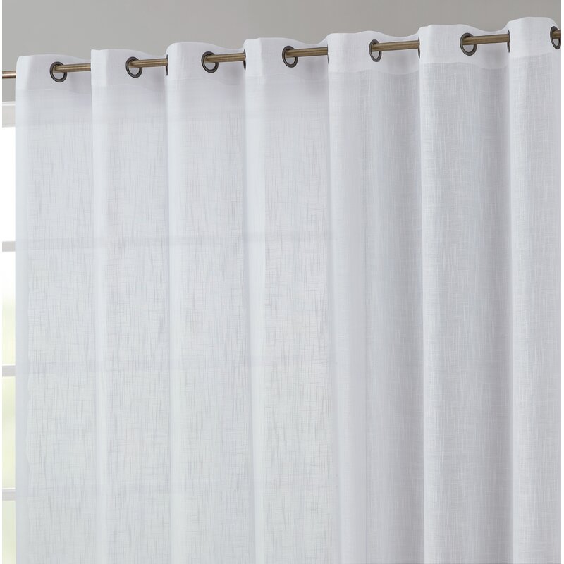 Gracie Oaks Aleksander Polyester Semi-Sheer Curtain Pair & Reviews ...