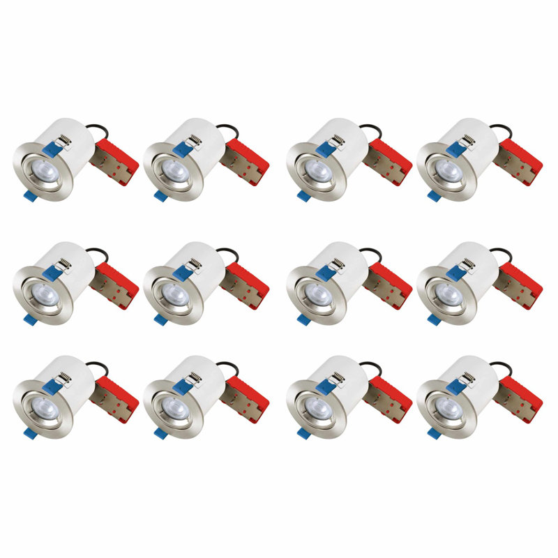 Muski 9.6cm Recessed Lighting Kit, Satin Chrome