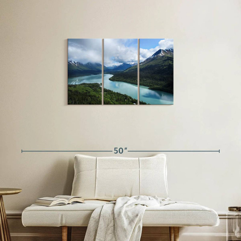 Alvord Alaska Mountainscape, 20" H x 33" W