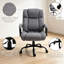 Grande chaise de bureau haute, chaise de bureau moderne réglable avec structure en acier pour la maison