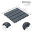 Carreaux de terrasse en plastique emboîtables