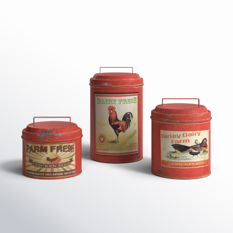Ensemble de pots de cuisine en métal 3 pièces