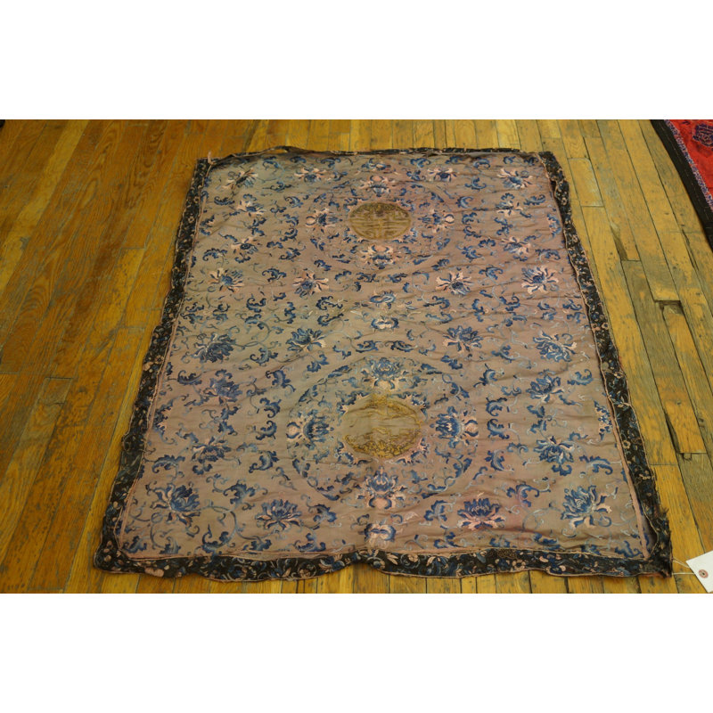 Antique Chinese Floral Textile Art