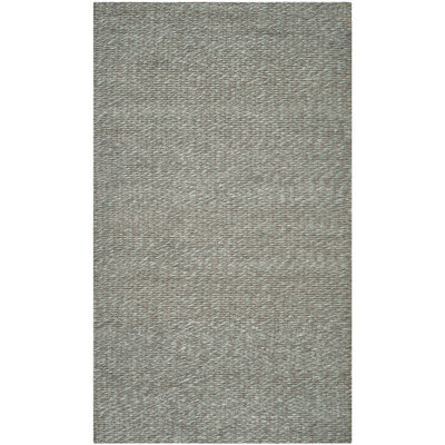 Auckland Chevron Handmade Flatweave Teal Area Rug
