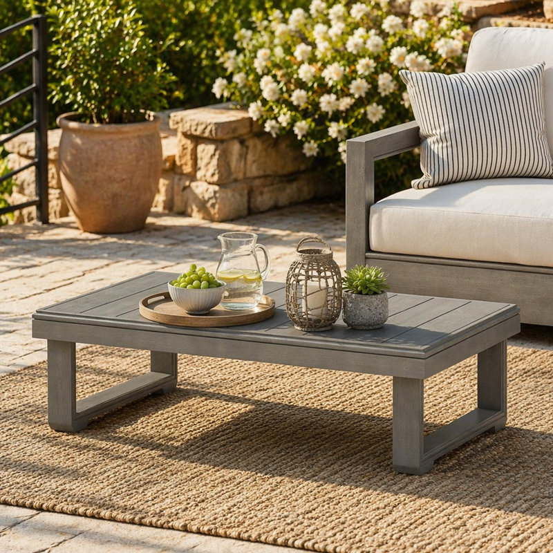 TABLE BASSE WESTCHESTER, Gris/gris pâle