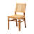 Bolich Modern Bohemian Rattan and Mahogany Wood Dining Chair