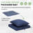 19 x 19 x 3.5 Inch High-Density Foam Patio Cushions & Pillows Set with Water-Repellent & UV-Resistant Cover for Outdoor Seat-1656901799-1656903512