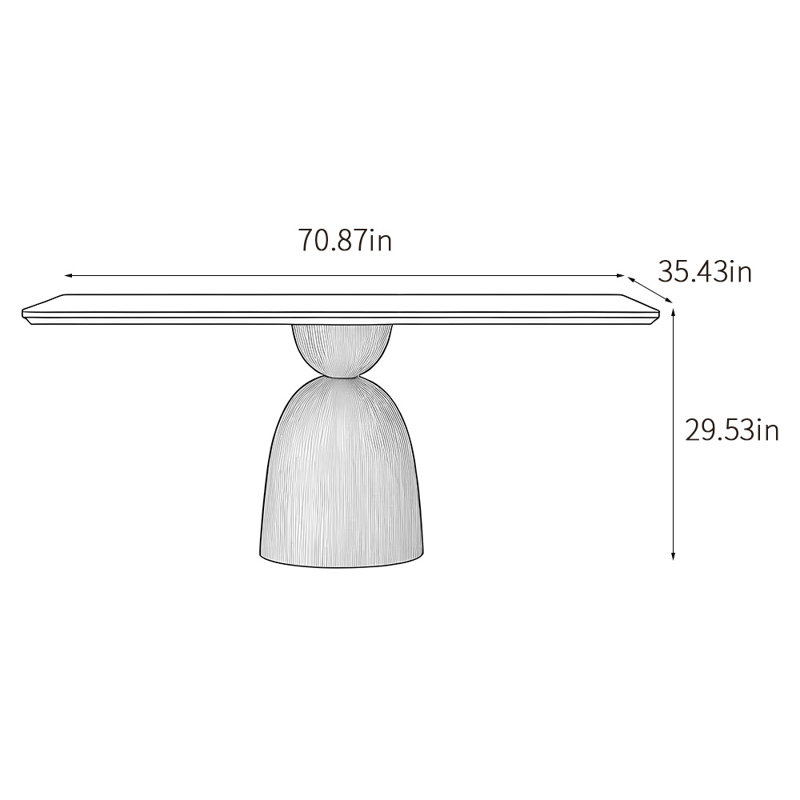 Rodivel, 29.53"H x 70.87"L x 43.31"W