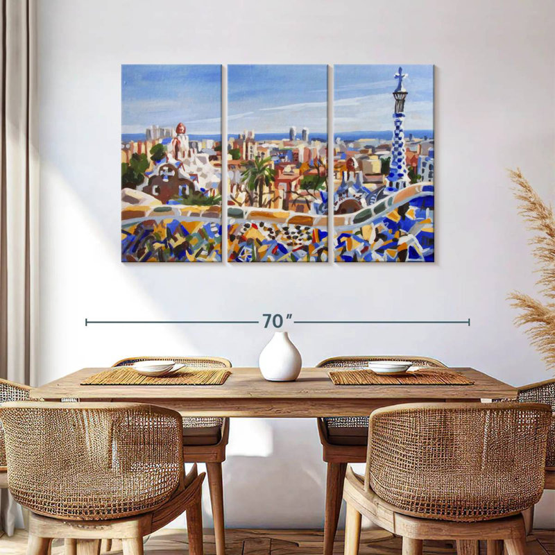 Sirci Barcelona Gaudi, H 36 po x l 57 po