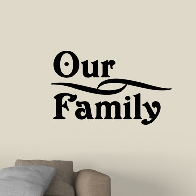 Adhésif décoratif «Our Family»