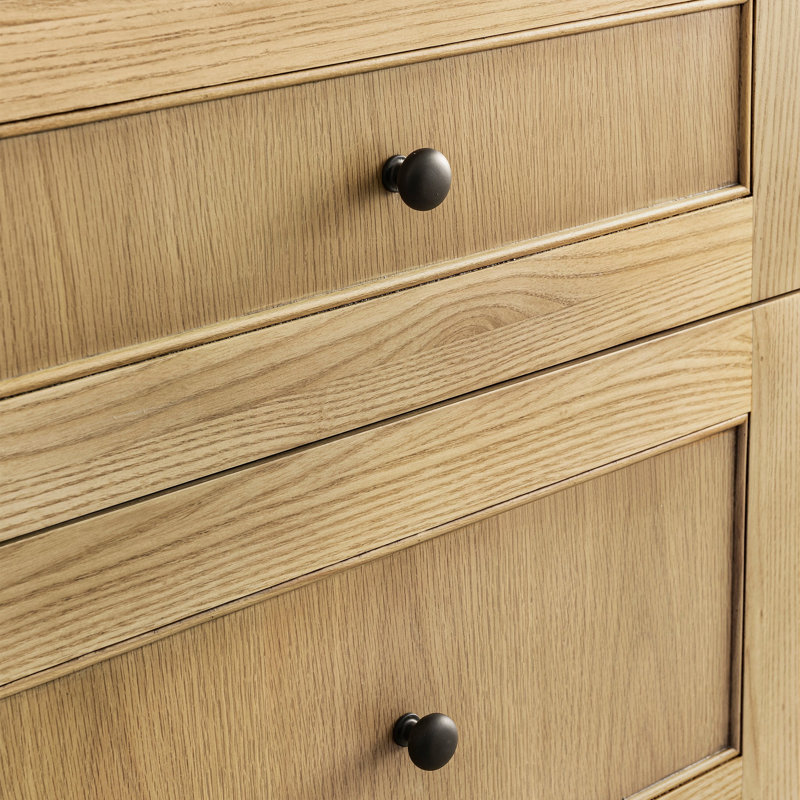 Breckenridge 72'' W Double Bathroom Vanity Base, Light Natural Oak