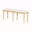 Ensemble de table de salle à manger extensible 6 pièces 82,7 po avec rallonge amovible de 23,6 po, banc de salle à manger rembourré de 50,4 po et 4 chaises pour 6