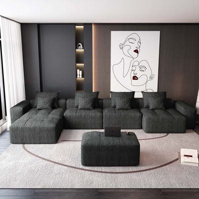 Canapé modulaire avec 8 coussins Boneless Modern